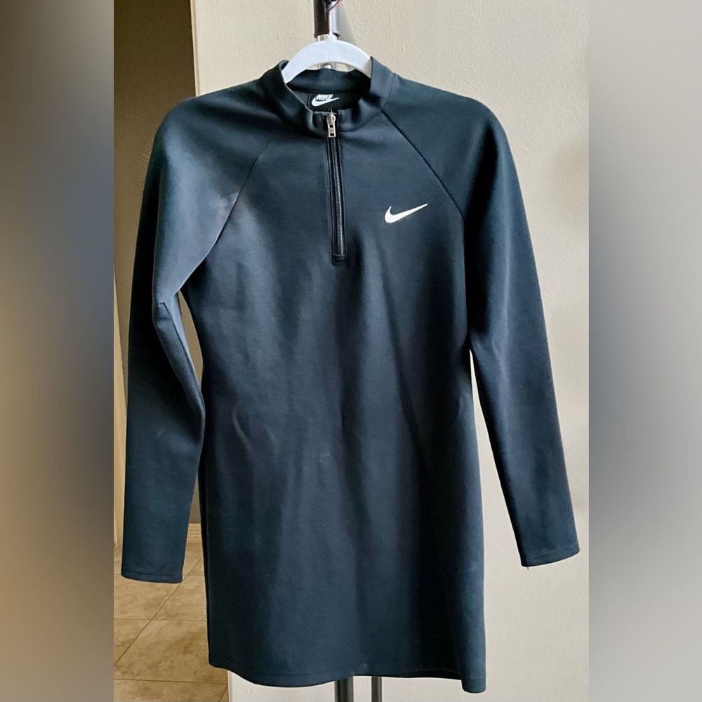 Nike Dark Blue Half-Zip Dress